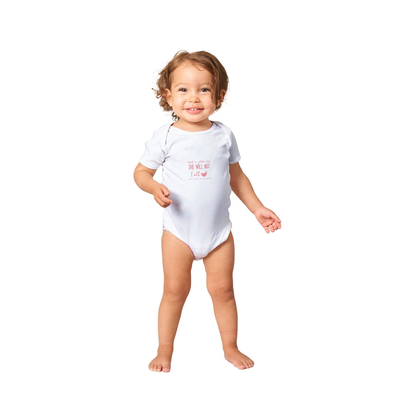God is Within Her - Classic Baby Short Sleeve Bodysuit