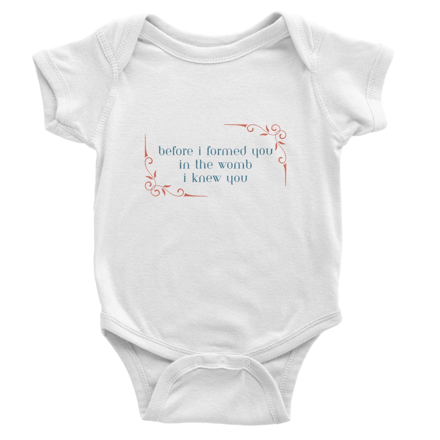 Before I Formed You in the Womb - Classic Baby Short Sleeve Bodysuit