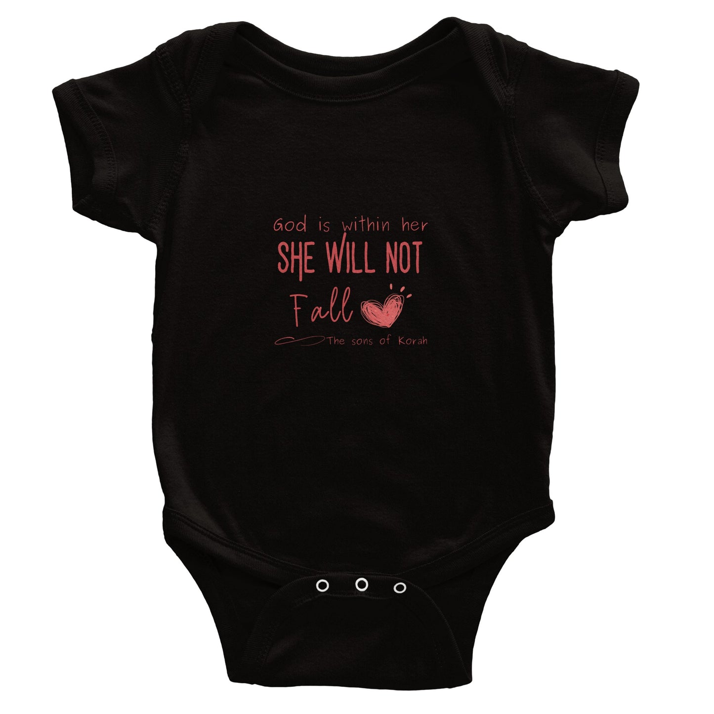 God is Within Her - Classic Baby Short Sleeve Bodysuit