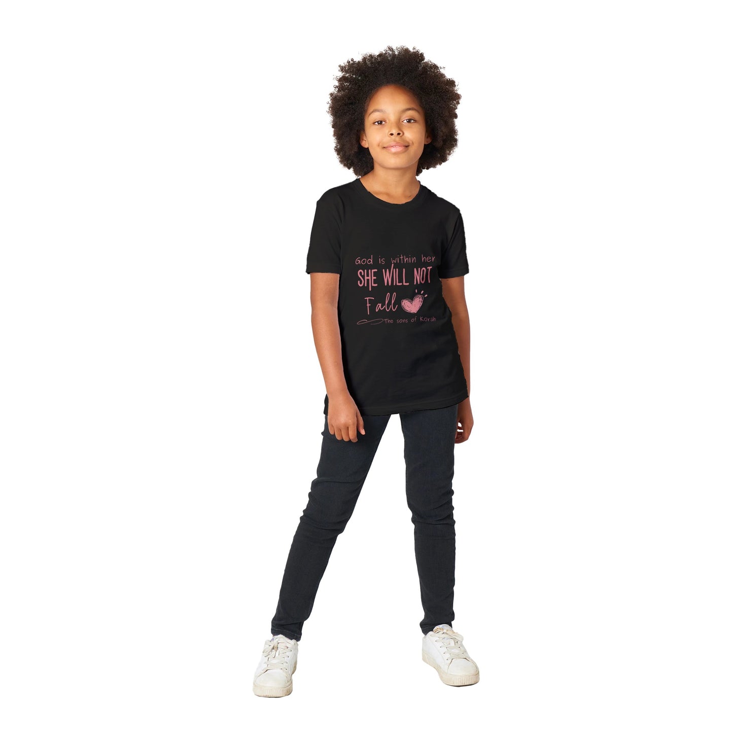 God is within Her - Premium Kids Crewneck T-shirt