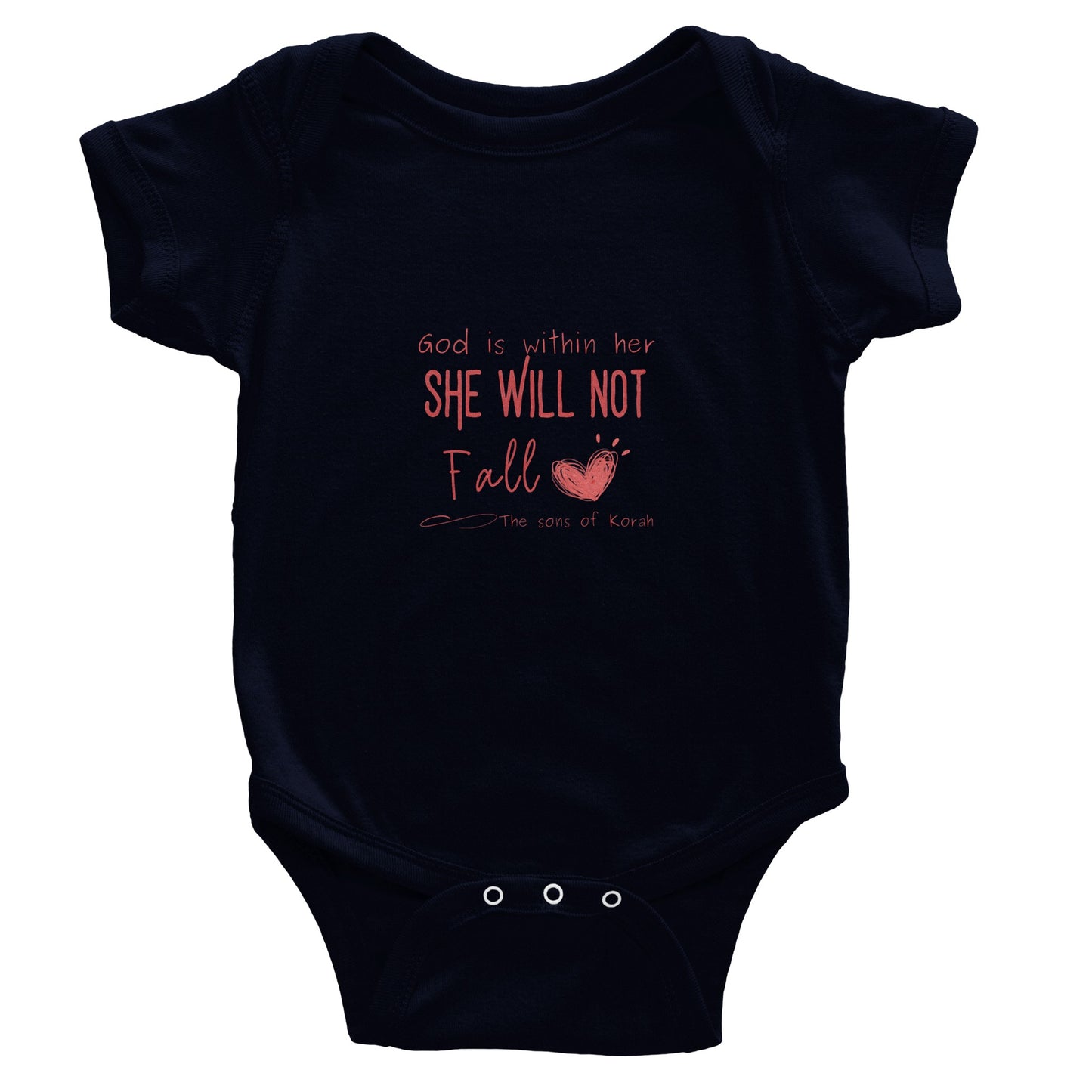 God is Within Her - Classic Baby Short Sleeve Bodysuit