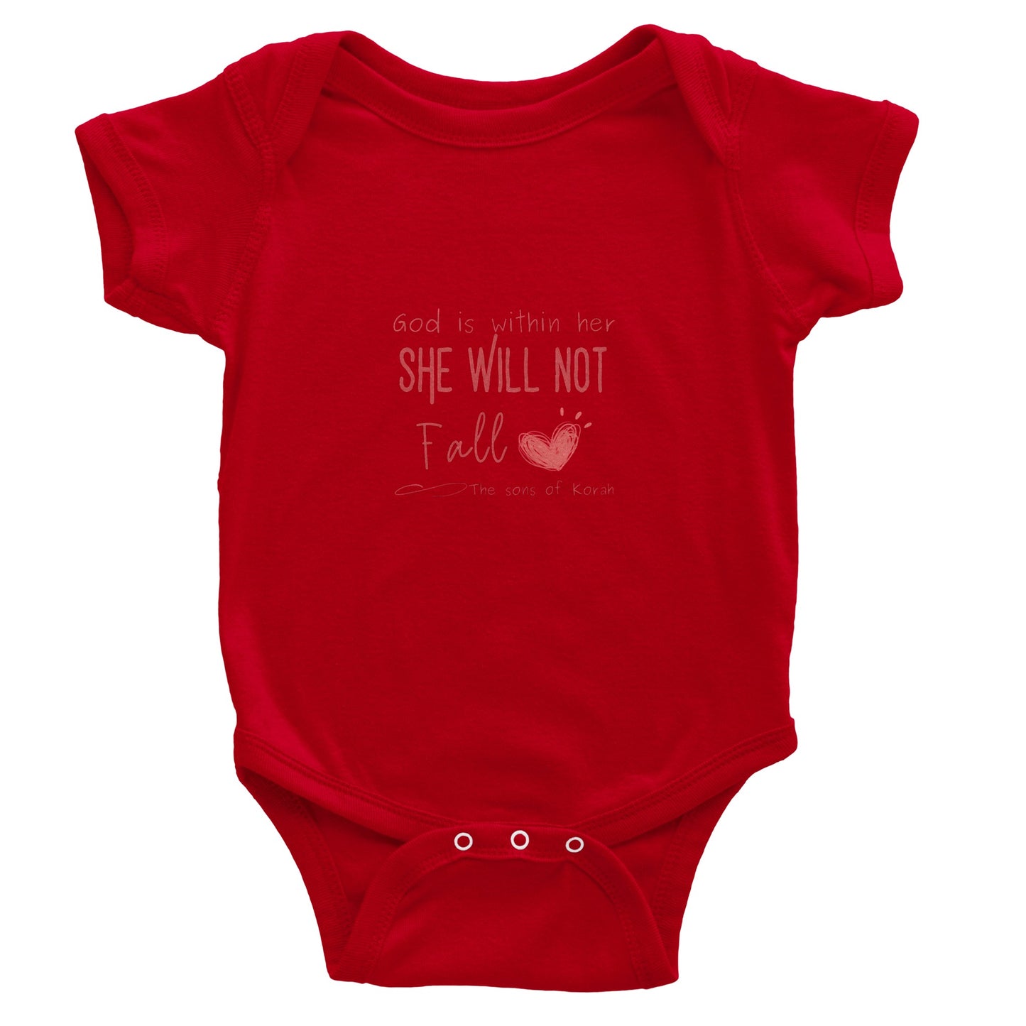 God is Within Her - Classic Baby Short Sleeve Bodysuit