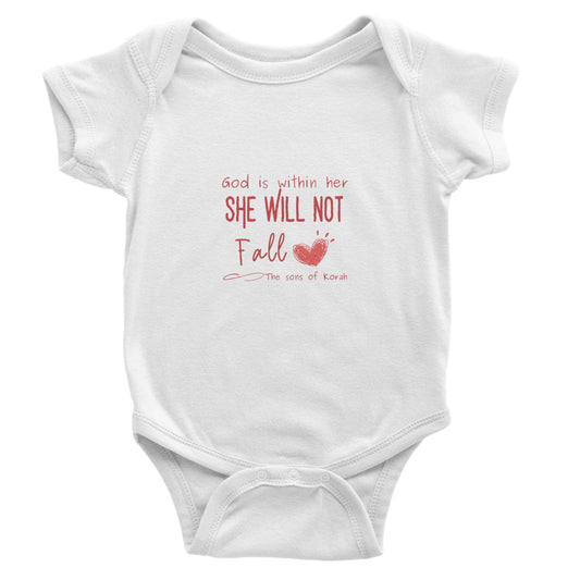 God is Within Her - Classic Baby Short Sleeve Bodysuit