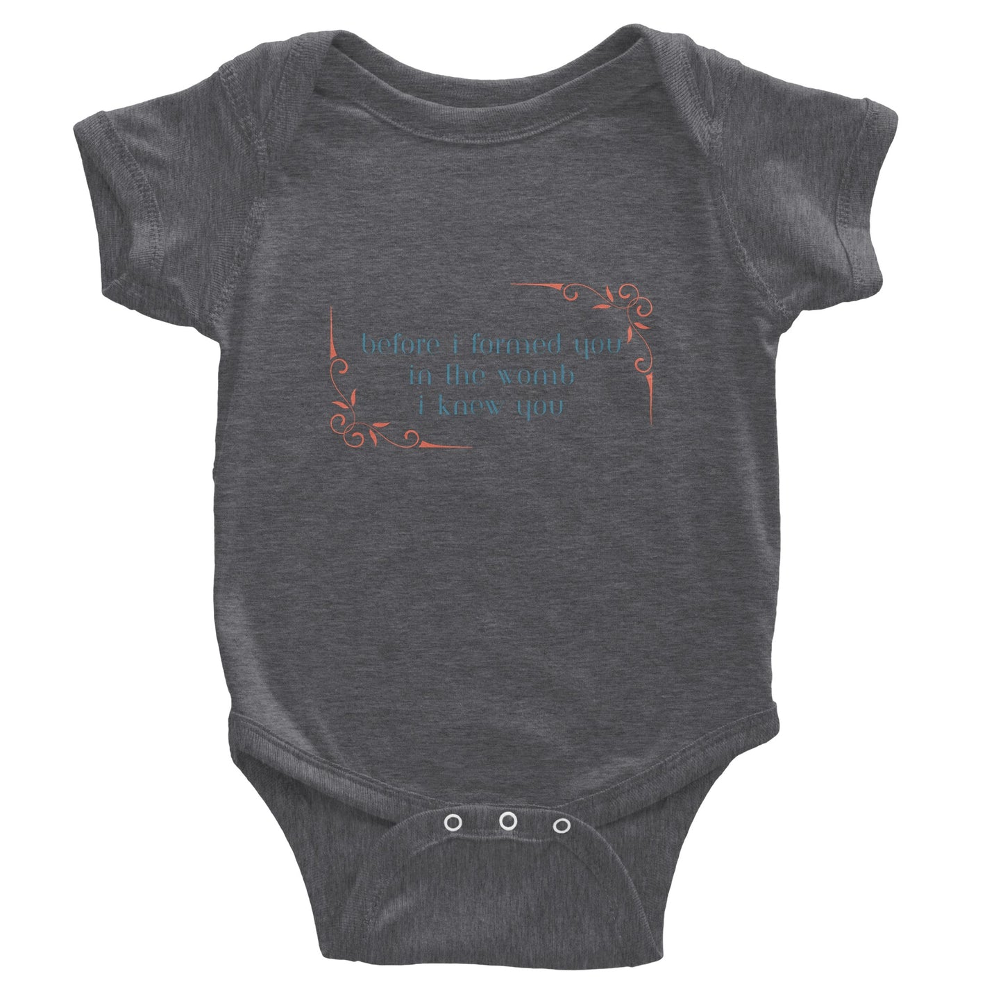 Before I Formed You in the Womb - Classic Baby Short Sleeve Bodysuit
