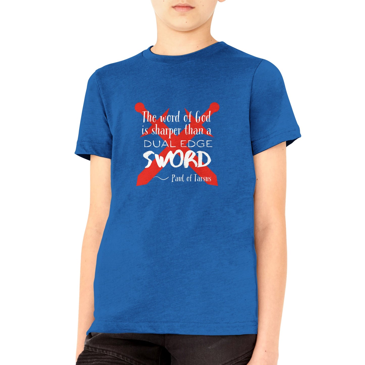 Dual Edge Sword - Premium Kids Crewneck T-shirt